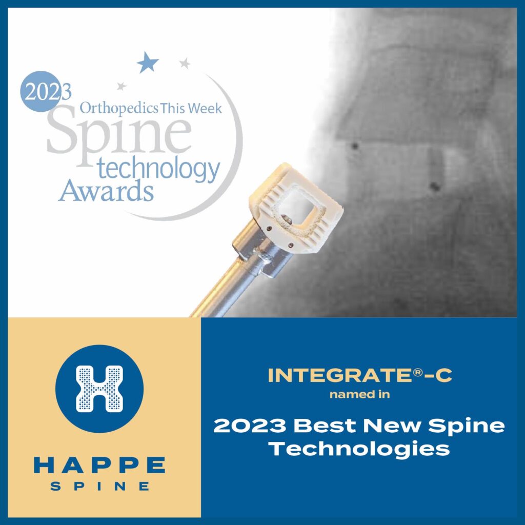 HAPPE Spine named in best spine technologies in 2023